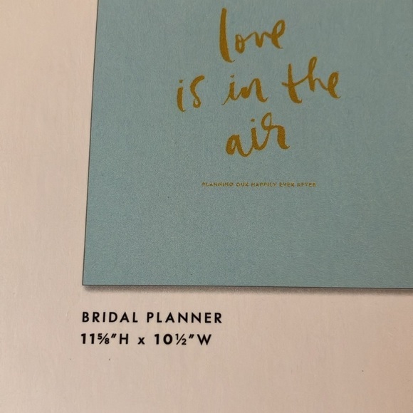 Kate Spade:Bridal Planner-Gold Tone 3 Ring Binder-zipper pouch-48 planning pages - Picture 14 of 16
